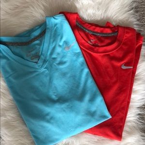 Lot of 2 Nike Dri-fit Tops